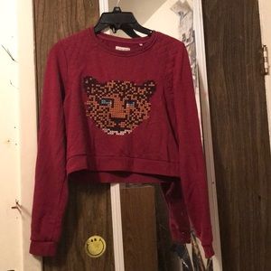 Tiger cropped sweater